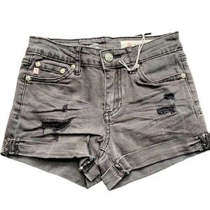 Adriano Goldschmied Kids Artisan Distressed Denim Shorts